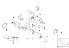 E53 X5 4.8is N62 SAV / Bodywork Front Body Bracket Left