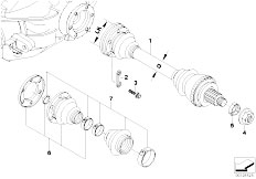 Z3 Z3 2.8 M52 Roadster / Rear Axle Output Shaft