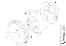E61 525i M54 Touring / Steering Power Steering Pump Dynamic Drive