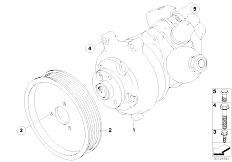 E60 525i M54 Sedan / Steering/  Power Steering Pump Dynamic Drive