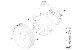 E60 525i M54 Sedan / Steering/  Steering Pump Dynamic Drive Active Steer