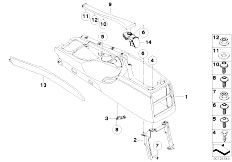 E61 525d M57N Touring / Vehicle Trim/  Centre Console