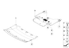 E67 760LiS N73 Sedan / Vehicle Trim Front Aggregate Protective Plate-2