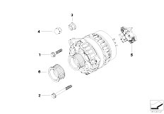 E67 745LiS N62 Sedan / Engine Electrical System/  Alternator Individual Parts-2