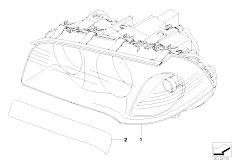 E83 X3 2.0d M47N2 SAV / Lighting Headlight