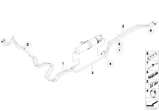 E60 530xd M57N2 Sedan / Fuel Supply Fuel Lines