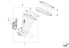 E61 535d M57N Touring / Fuel Supply Fuel Filter Fuel Level Sensor Left