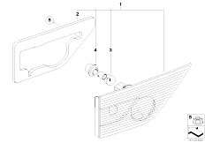 E83 X3 2.0d M47N2 SAV / Lighting Rear Light In Trunk Lid