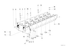 E34 M5 3.6 S38 Sedan / Engine/  Cylinder Head Intermediate Housing