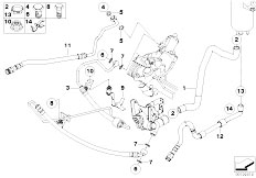 E60 520i M54 Sedan / Steering/  Power Steering Oil Pipe Active Steering-2