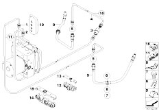 E83 X3 3.0d M57N2 SAV / Brakes Brake Pipe Rear