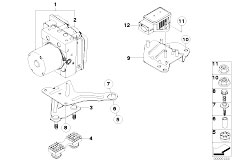 E83 X3 3.0d M57N2 SAV / Brakes Hydro Unit Dxc Fastening Sensors