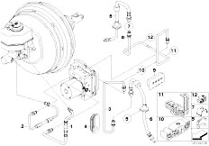 E83 X3 3.0d M57N2 SAV / Brakes Brake Pipe Front