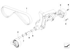 E46 330Cd M57N Coupe / Engine/  Belt Drive Climate Compressor