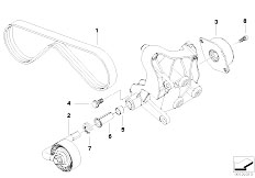 E46 320Cd M47N Coupe / Engine/  Belt Drive Climate Compressor