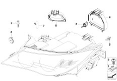 E64 M6 S85 Cabrio / Lighting/  Indiv Headlight Parts Xenon Headlight