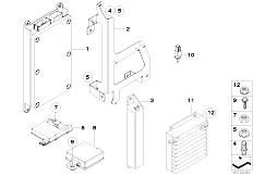 E63 M6 S85 Coupe / Communication Systems/  Single Parts Sa 639 Sa 664 Trunk