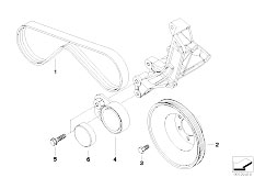 E36 318tds M41 Sedan / Engine/  Belt Drive Climate Compressor