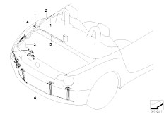 E85 Z4 3.0i M54 Roadster / Audio Navigation Electronic Systems Antenna Cable