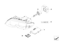 E53 X5 3.0i M54 SAV / Lighting Headlight Electronic Parts Xenon Light