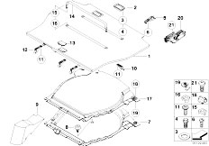 E53 X5 3.0d M57 SAV / Vehicle Trim/  Trim Panel Trunk Floor