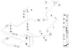 E63N 650i N62N Coupe / Radiator/  Transmission Oil Cooler Line