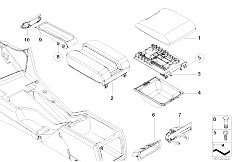 E39 525tds M51 Sedan / Vehicle Trim/  Armrest Centre Console