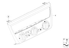 E83 X3 2.0d M47N2 SAV / Heater And Air Conditioning Air Conditioning Control