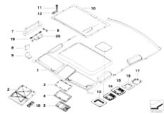 E39 525d M57 Sedan / Vehicle Trim/  Headlining Handle