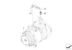 E83 X3 2.0d M47N2 SAV / Heater And Air Conditioning Air Conditioner Compressor