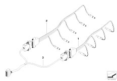 E67 760LiS N73 Sedan / Vehicle Electrical System Set Of Cables Emergency Exit