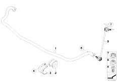 E83 X3 2.5i M54 SAV / Front Axle/  Stabilizer Front