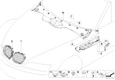 Z3 Z3 M3.2 S54 Roadster / Vehicle Trim M Grille
