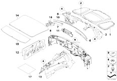 E64 645Ci N62 Cabrio / Vehicle Trim/  Sound Insulating Front