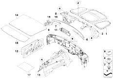 E63 650i N62N Coupe / Vehicle Trim Sound Insulating Front