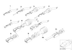E38 728iL M52 Sedan / Vehicle Electrical System Pin Contacts Elo