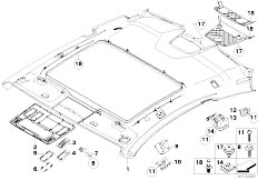 E63 630i N52 Coupe / Vehicle Trim/  Headlining