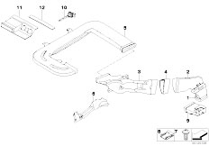 E66 735Li N62 Sedan / Heater And Air Conditioning/  Air Channel-2