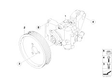 E65 740d M67 Sedan / Steering Power Steering Pump