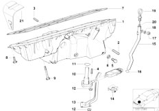 E34 525ix M50 Sedan / Engine Oil Pan Oil Level Indicator