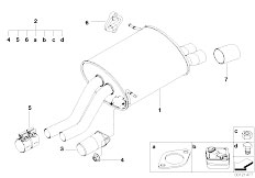 Z3 Z3 2.2i M54 Roadster / Exhaust System/  Exhaust System Rear