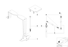 E36 323ti M52 Compact / Vehicle Electrical System Battery Holder