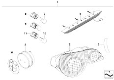 E85 Z4 2.2i M54 Roadster / Lighting/  Retrofit Kit Rr Light White