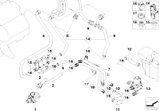 E65 745d M67N Sedan / Heater And Air Conditioning/  Independent Heating Water Valves