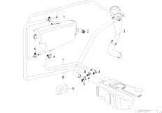 E36 316g M43 Compact / Fuel Supply Expansion Tank Tubing