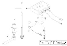 E67 760LiS N73 Sedan / Communication Systems Antenna Radio