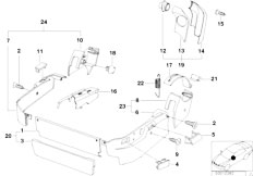 E31 840i M60 Coupe / Seats/  Seat Front Seat Coverings