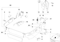 E31 840Ci M62 Coupe / Seats Seat Front Seat Coverings