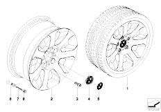 E60N 525d M57N2 Sedan / Wheels/  Bmw La Wheel Star Spoke 115