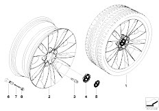 E61 525d M57N Touring / Wheels/  Bmw La Wheel Double Spoke 116